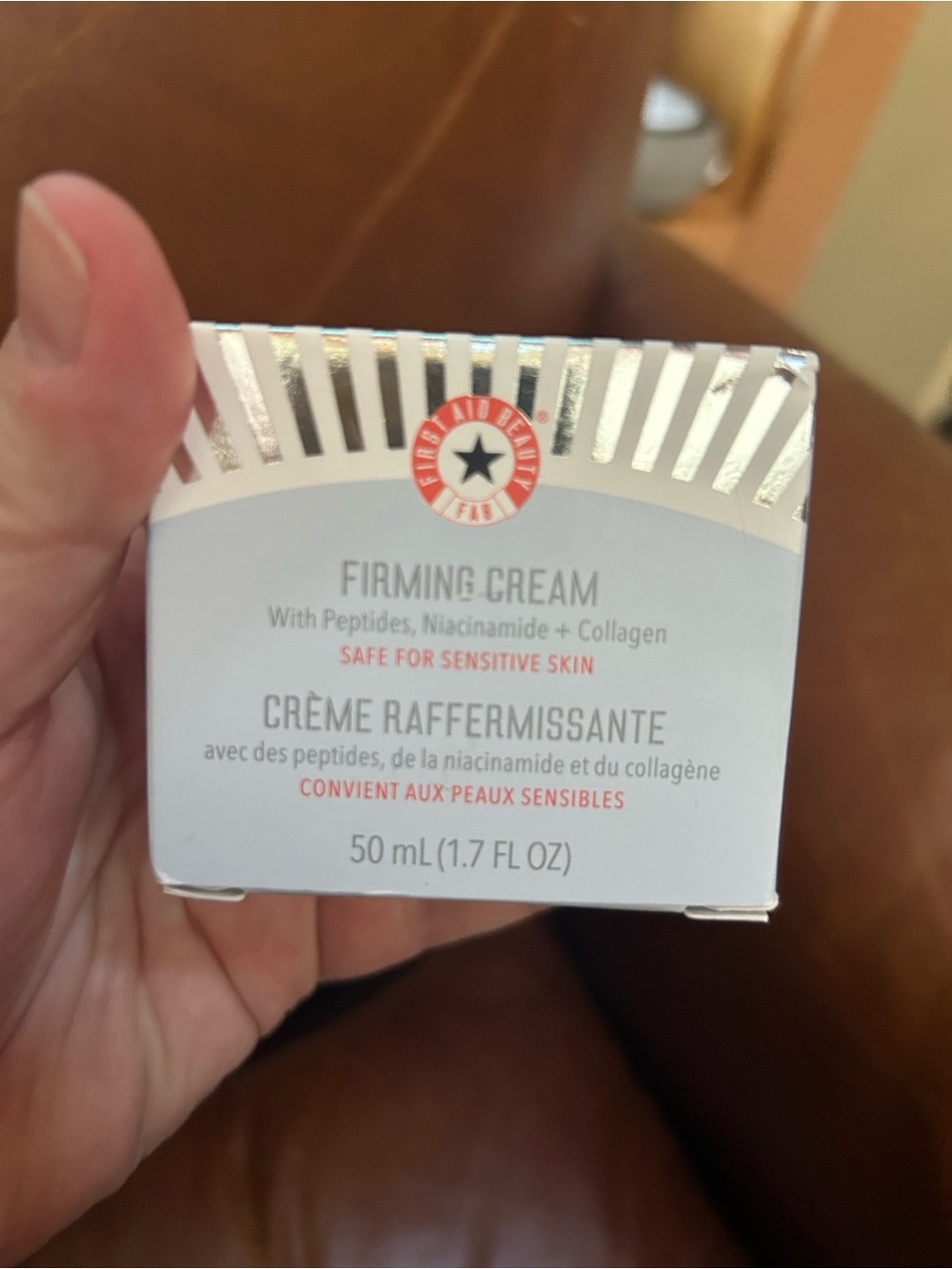 New 1.7 oz (50 mL) container of First Aid Beauty Firming Cream